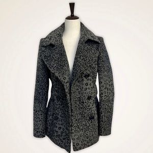 Peacoat Gray Leopard Print  sz XS